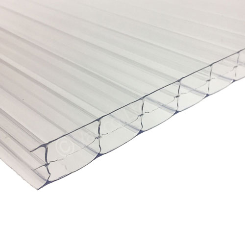 16mm Triplewall Polycarbonate Roofing Sheet Clear