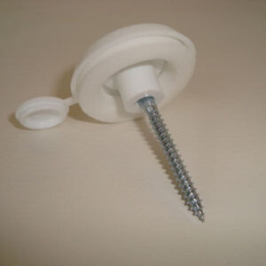 Fixing Buttons For 10mm Polycarbonate White Pack of 10