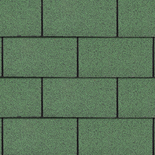 Bitumen Roofing Shingles Green 3 Tab 3m² Pack