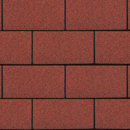 Bitumen Roofing Shingles Red 3 Tab 3m² Pack